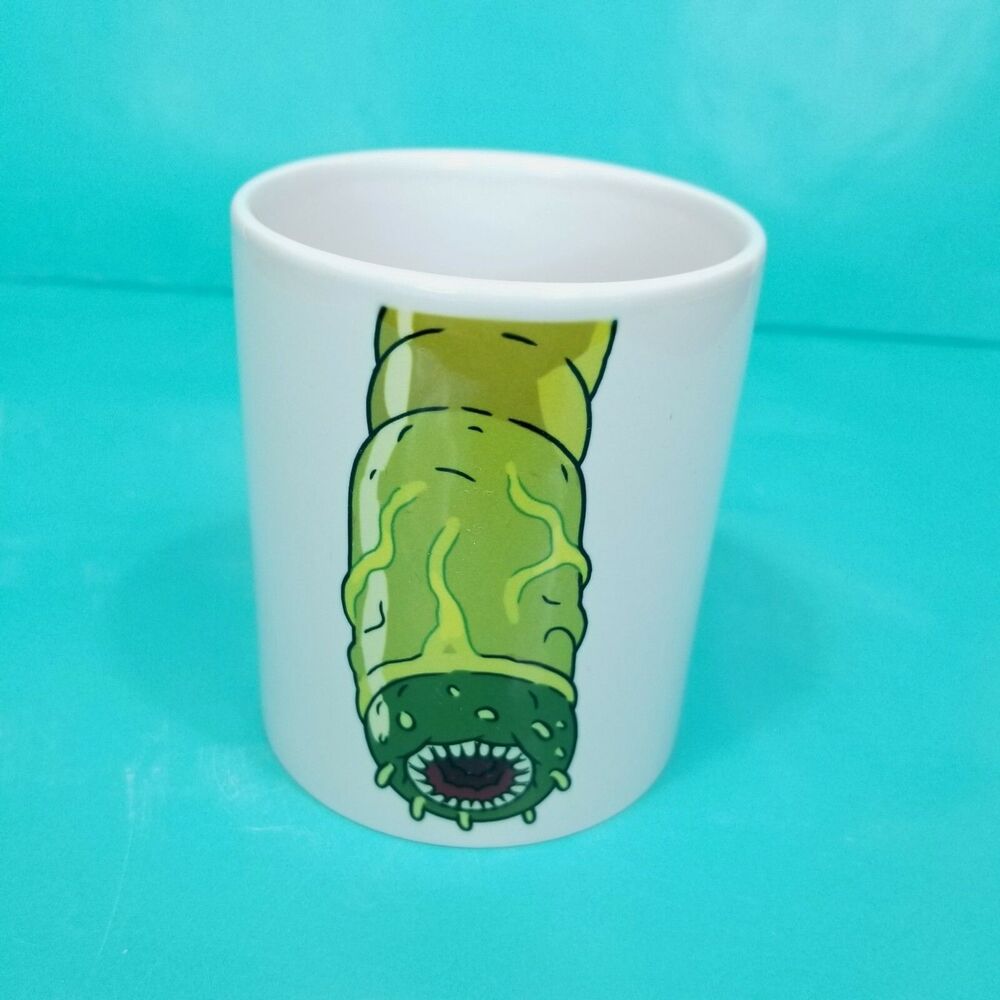Loot Crate Rick & Morty Voltamatron Mug Mind Blowers White Cup Green Parasite